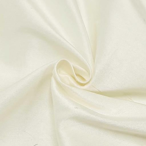 پارچه ابریشم خام رنگ شیری 60گرم 