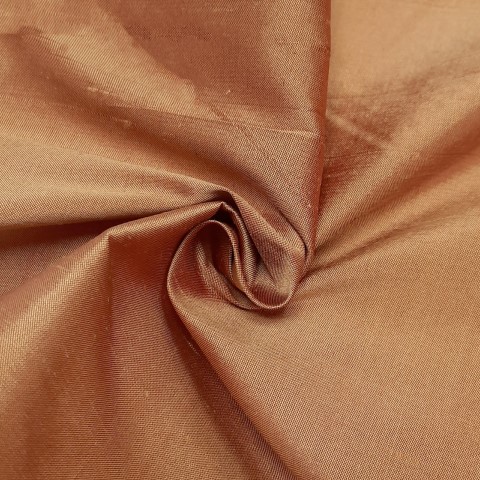 پارچه ابریشم خام رنگ نارنجی کبود 