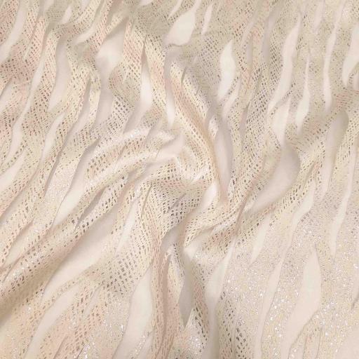 پارچه ژاکارد ارگانزا آلونا رنگ گلبهی