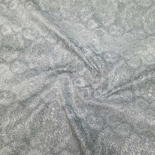 پارچه ژاکارد سیملی پوست ماری رنگ طوسی آبی 