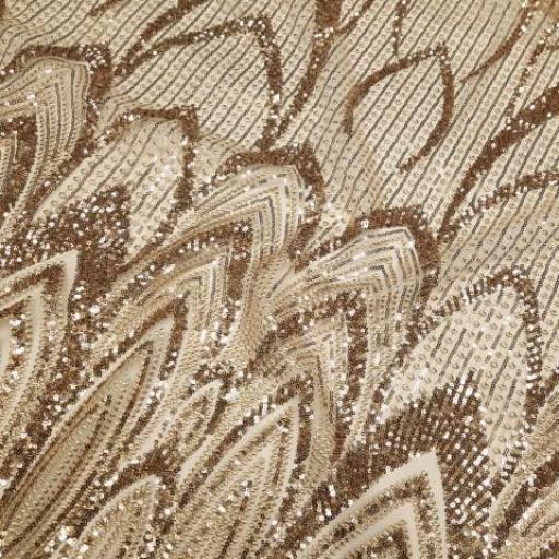 پارچه دانتل کارشده آشیل رنگ طلایی 