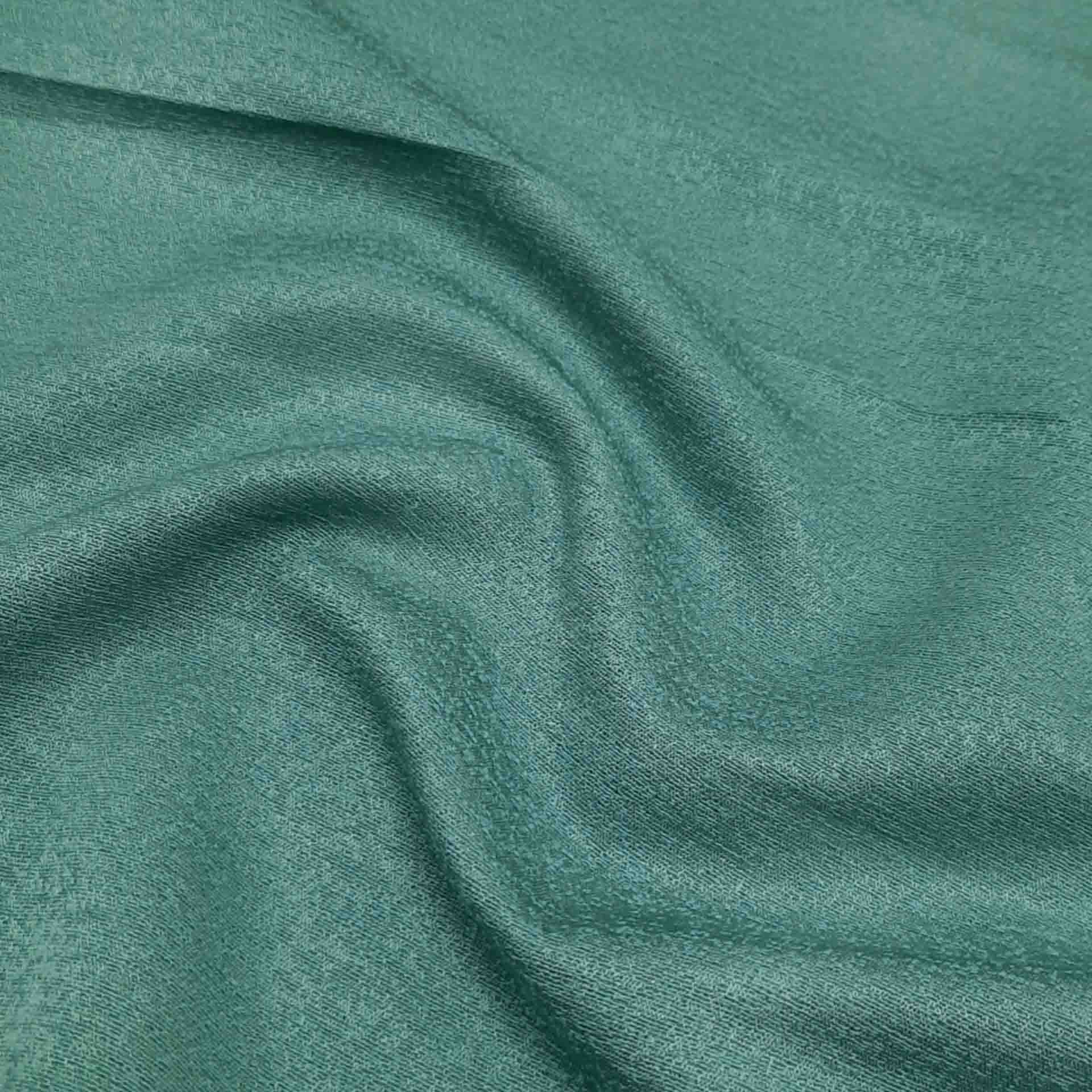 پارچه کتان لمه رنگ سبز دریایی 