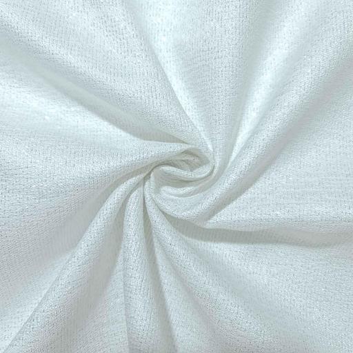 پارچه ژاکارد ساده شاین رنگ سفید 