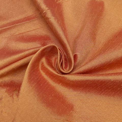 پارچه ابریشم خام رنگ 23 نارنجی 