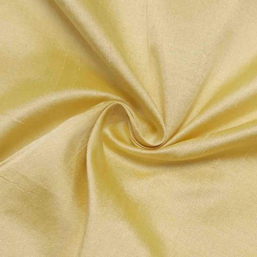 پارچه ابریشم خام رنگ 28 طلایی روشن 