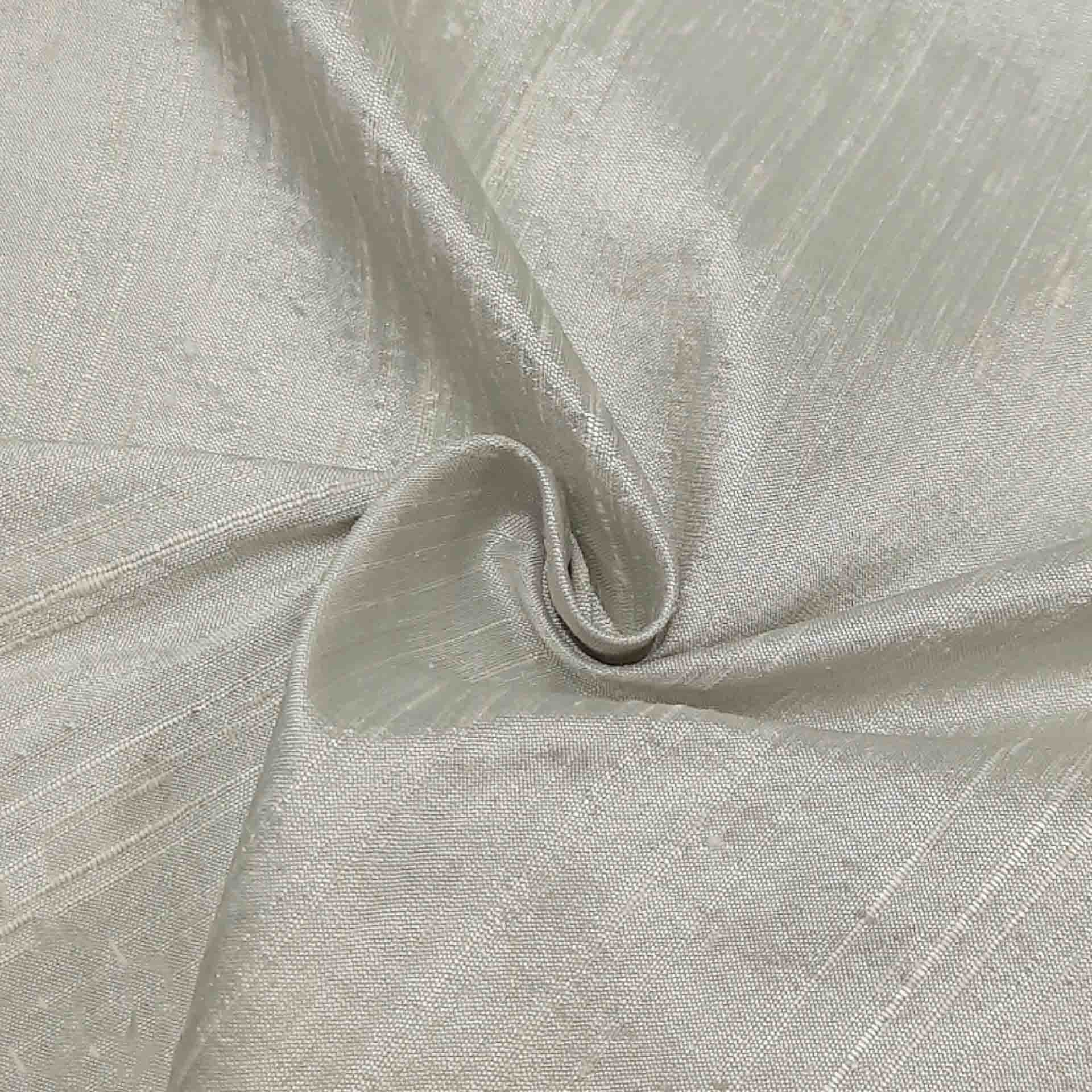 پارچه ابریشم خام رنگ نقره ای 