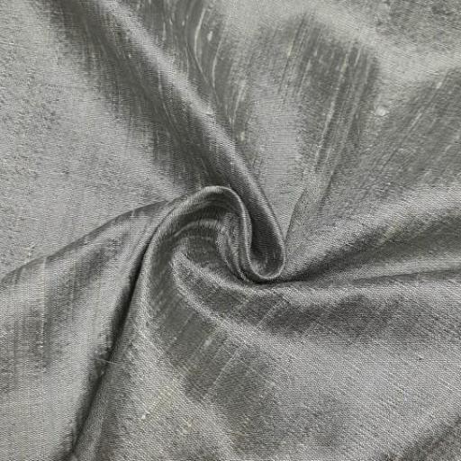 پارچه ابریشم خام رنگ خاکستری 