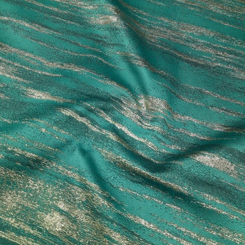 پارچه ژاکارد سیملی ابری رنگ سبز 