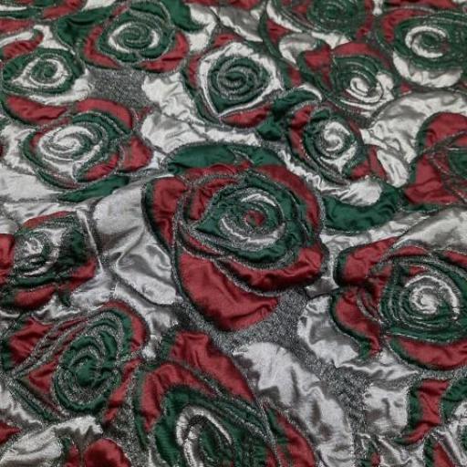 پارچه ژاکارد تافته ترک شبنا رنگ مولتی 