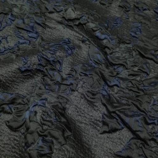 پارچه ژاکارد تافته ترک رشا رنگ مشکی سرمه ای 