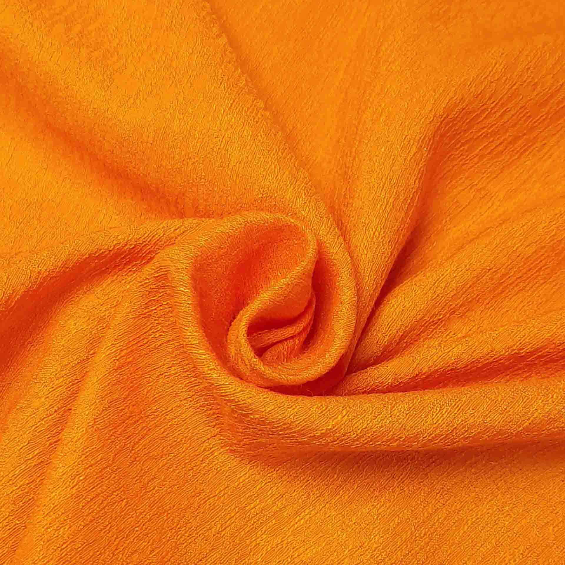 پارچه کتان لمه رنگ نارنجی 