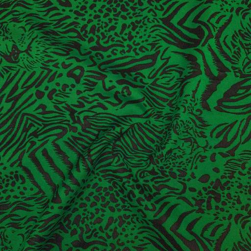 پارچه ژاکارد تافته مانیسا رنگ 39 سبز مشکی 