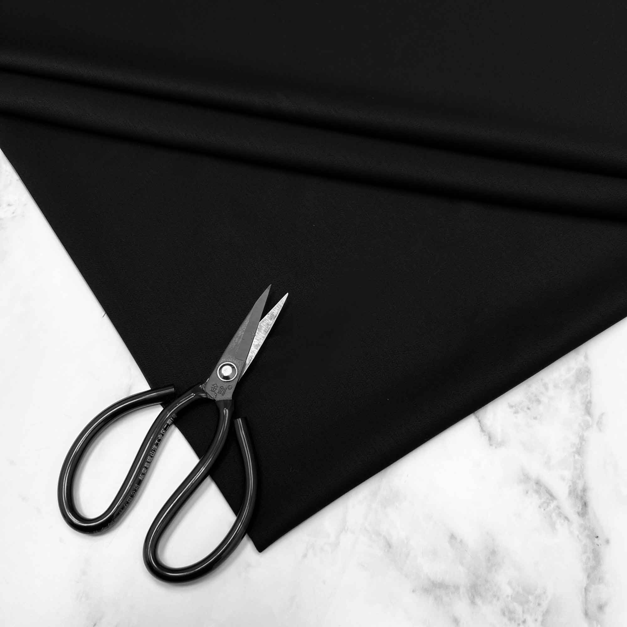 پارچه کتان گاباردین کلاسیک رنگ مشکی 