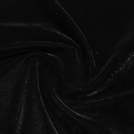 پارچه مخمل ونوس لمه رنگ مشکی 