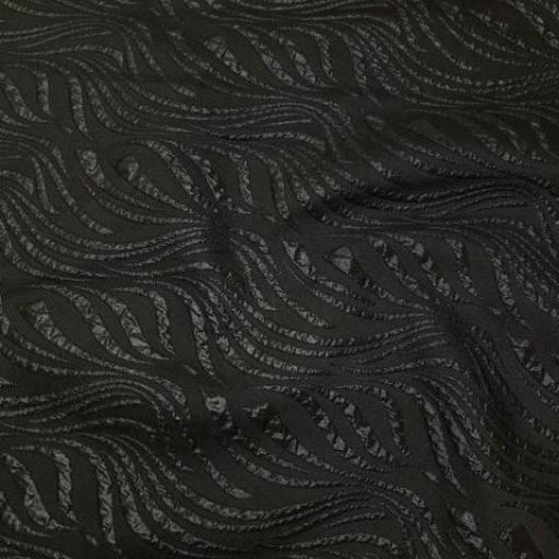 پارچه ژاکارد پفکی ترک سدنا رنگ مشکی 