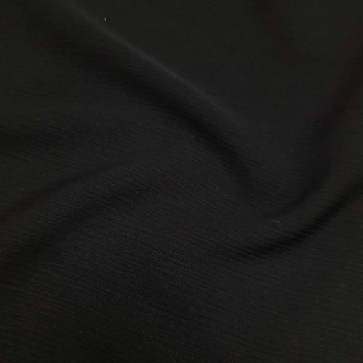 پارچه کریشه ساده رنگ مشکی 