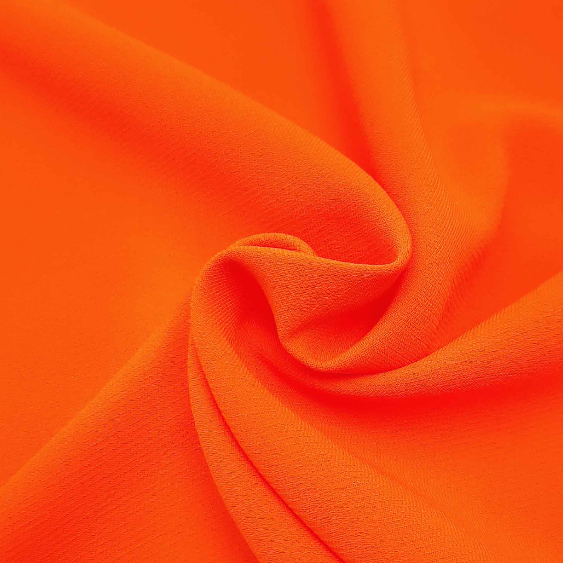 پارچه کرپ کنزو رنگ 11 نارنجی 
