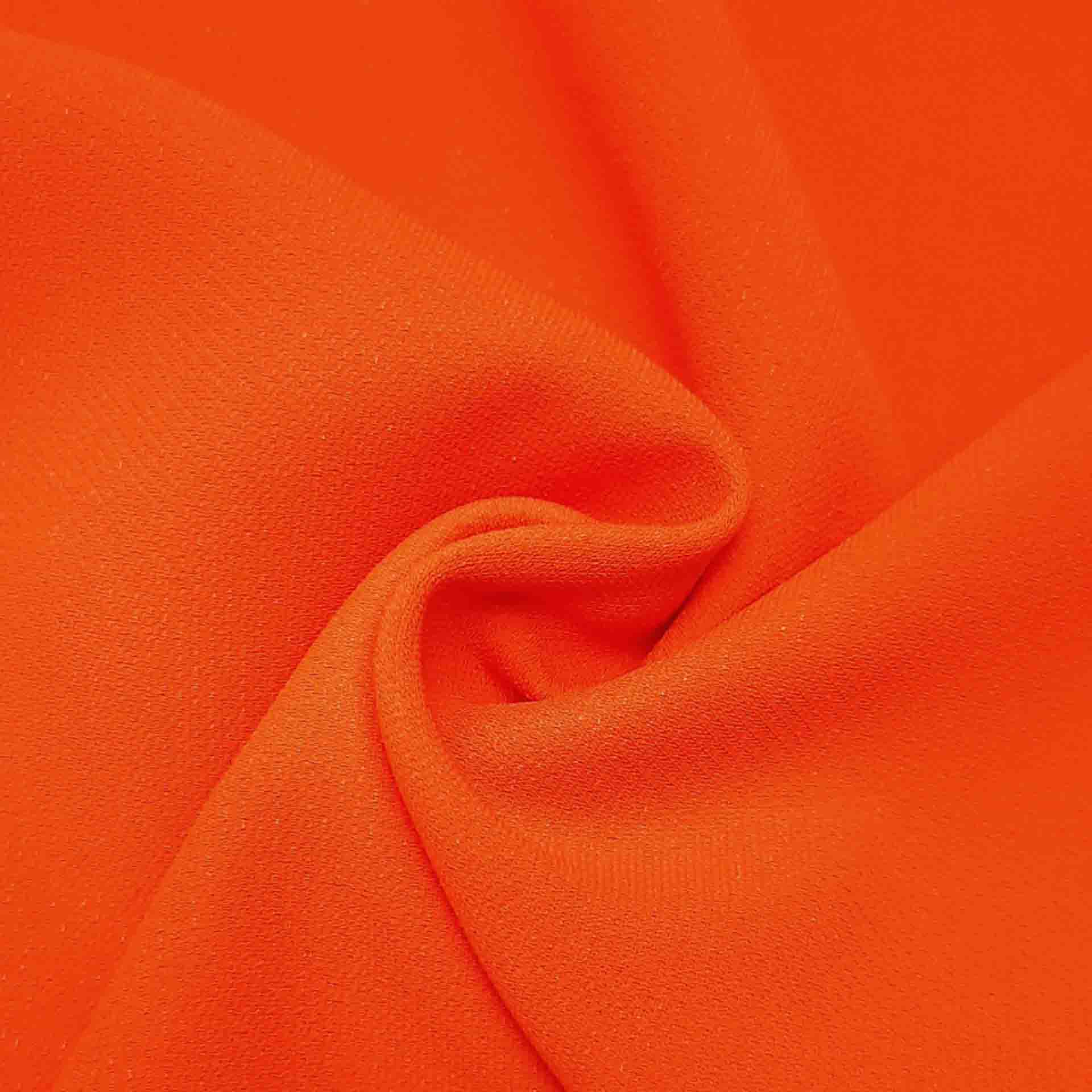 پارچه کرپ کنزو لمه رنگ 11 نارنجی 