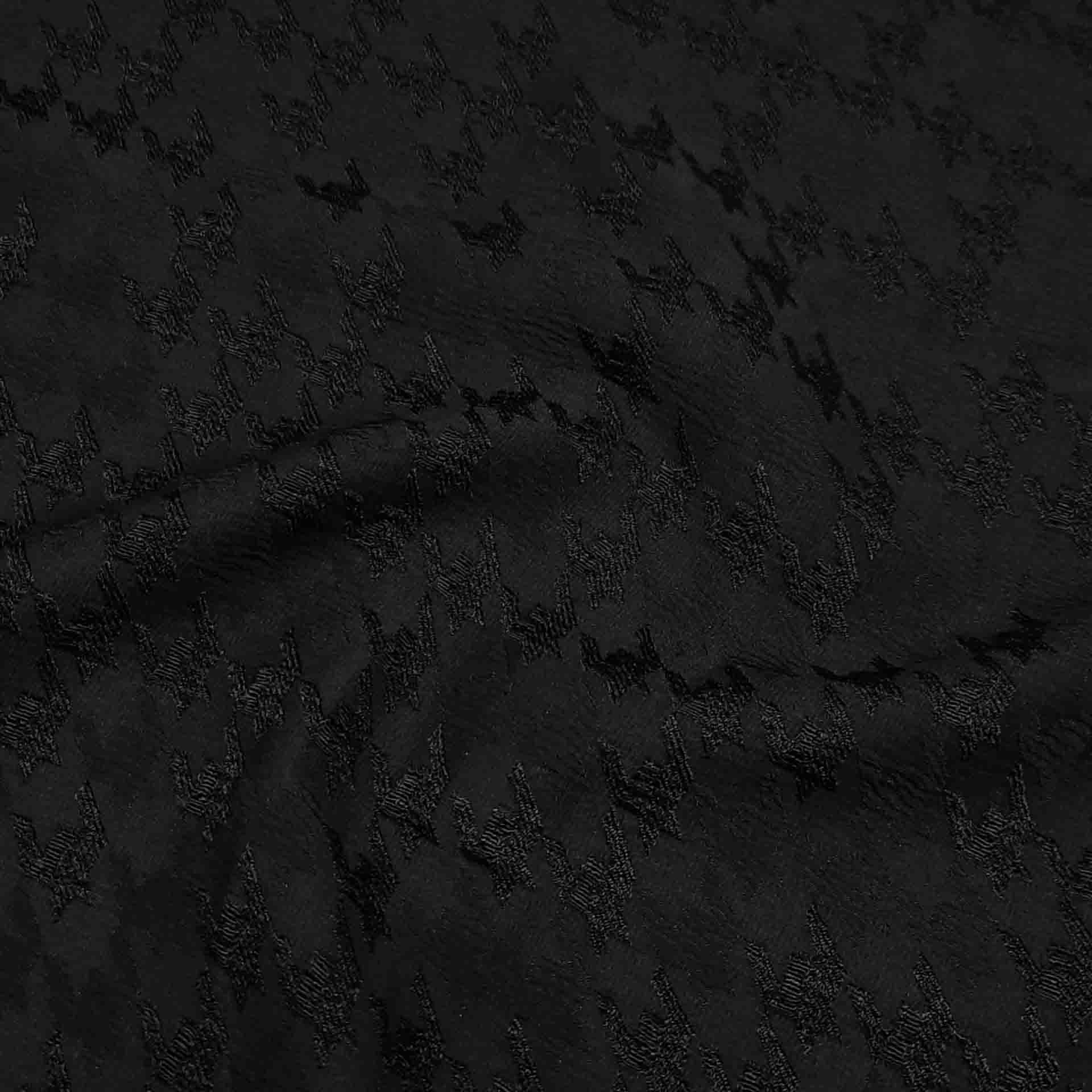 پارچه ژاکارد ویسکوز ترک تاراز رنگ مشکی 