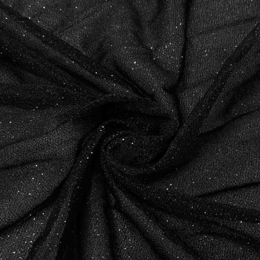 پارچه حریر شاین رنگ مشکی 
