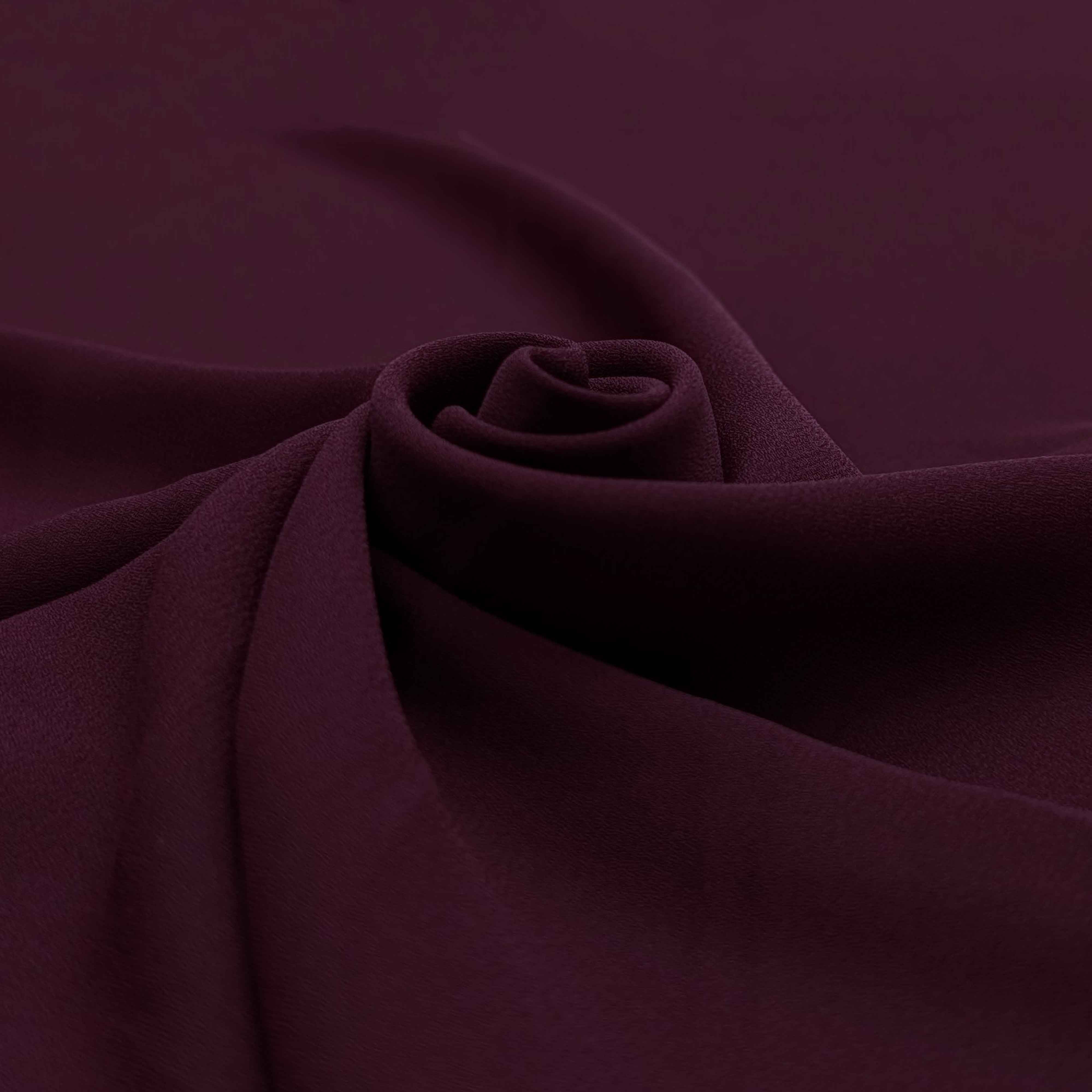 پارچه کرپ حریر ساده رنگ جگری 