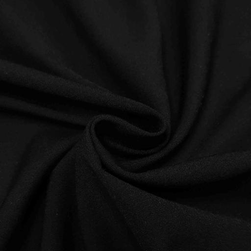 پارچه کتان کش کاغذی رنگ مشکی 