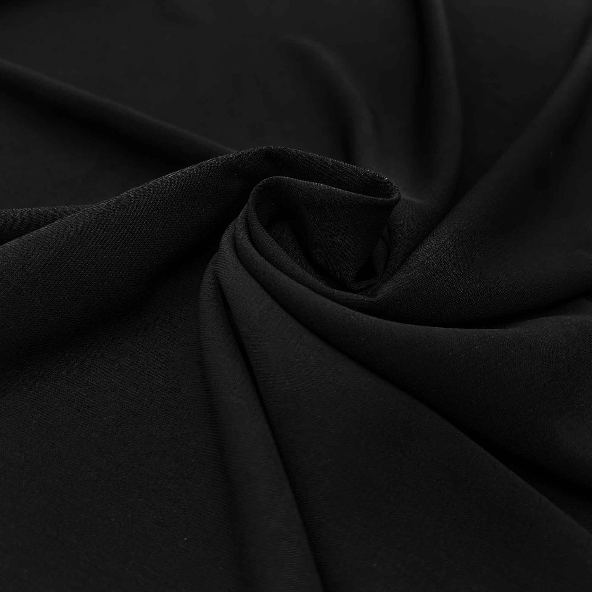 پارچه حریر ساده اسود رنگ مشکی 