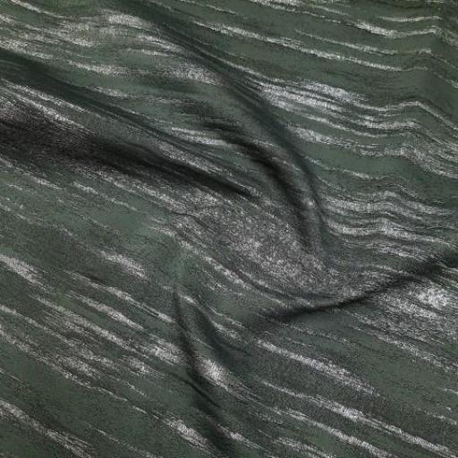 پارچه ژاکارد سیملی ابری رنگ سبز نقره ای 