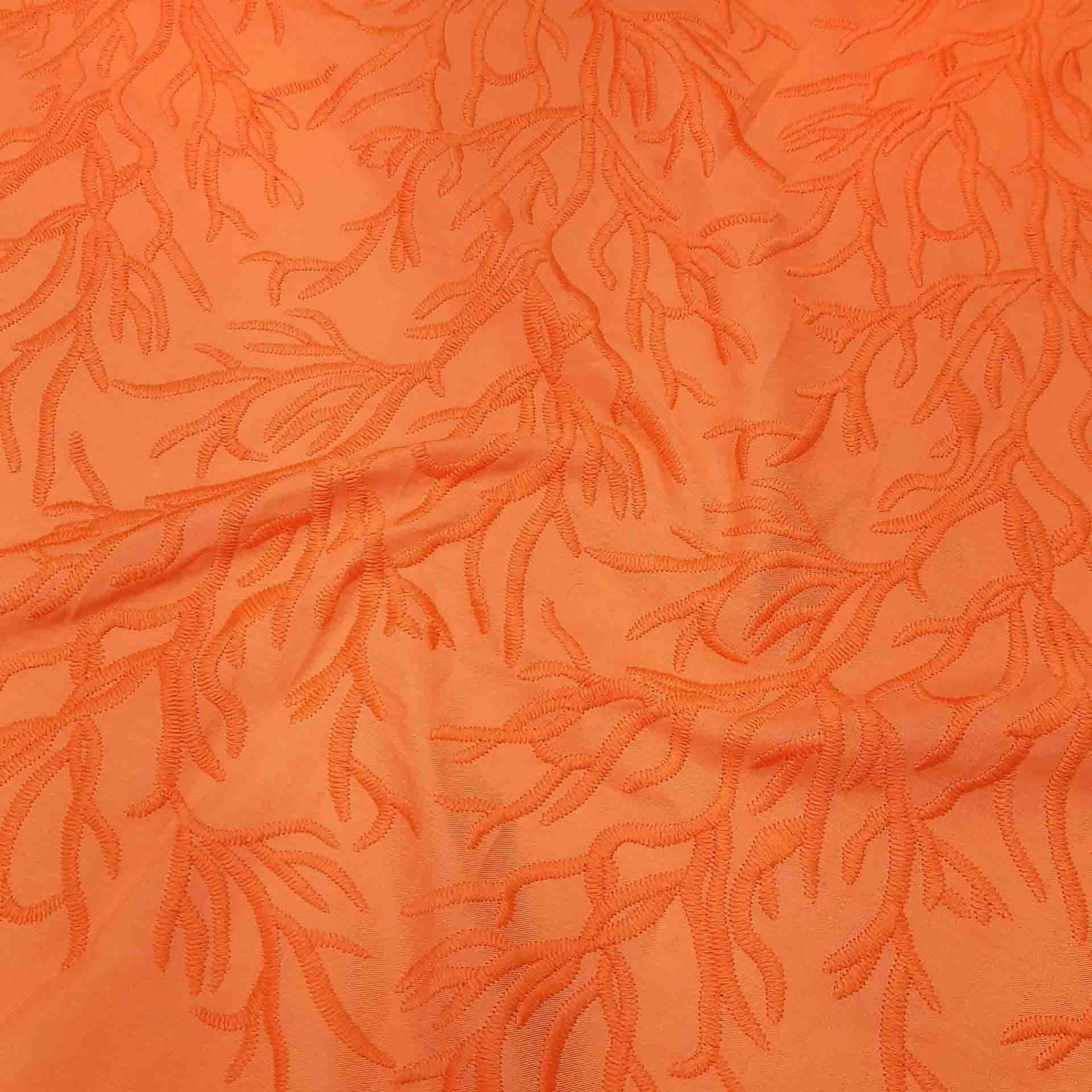 پارچه وال سوزن دوزی 15 رنگ نارنجی 