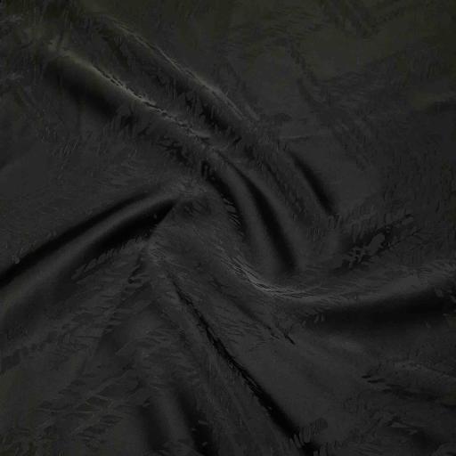 پارچه ژاکارد ابریشم ترک مشکی رنگ 1232 