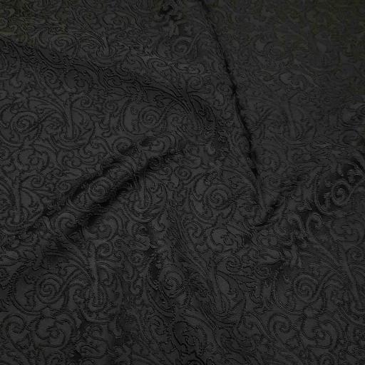 پارچه ژاکارد ویسکوز ترک فاران رنگ مشکی 
