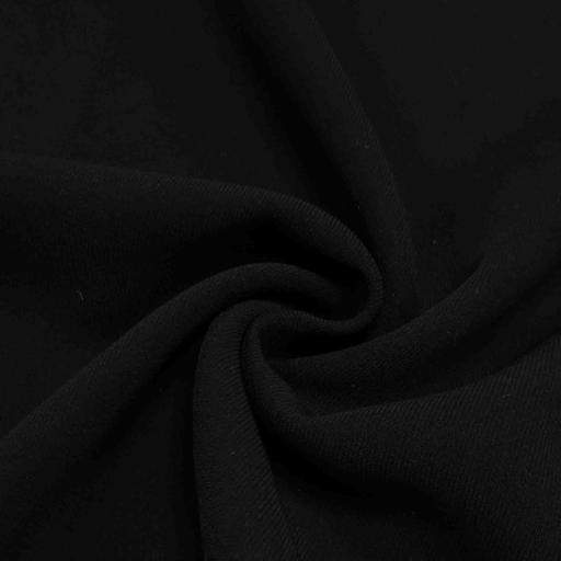 پارچه کرپ رویال کنزو رنگ مشکی 