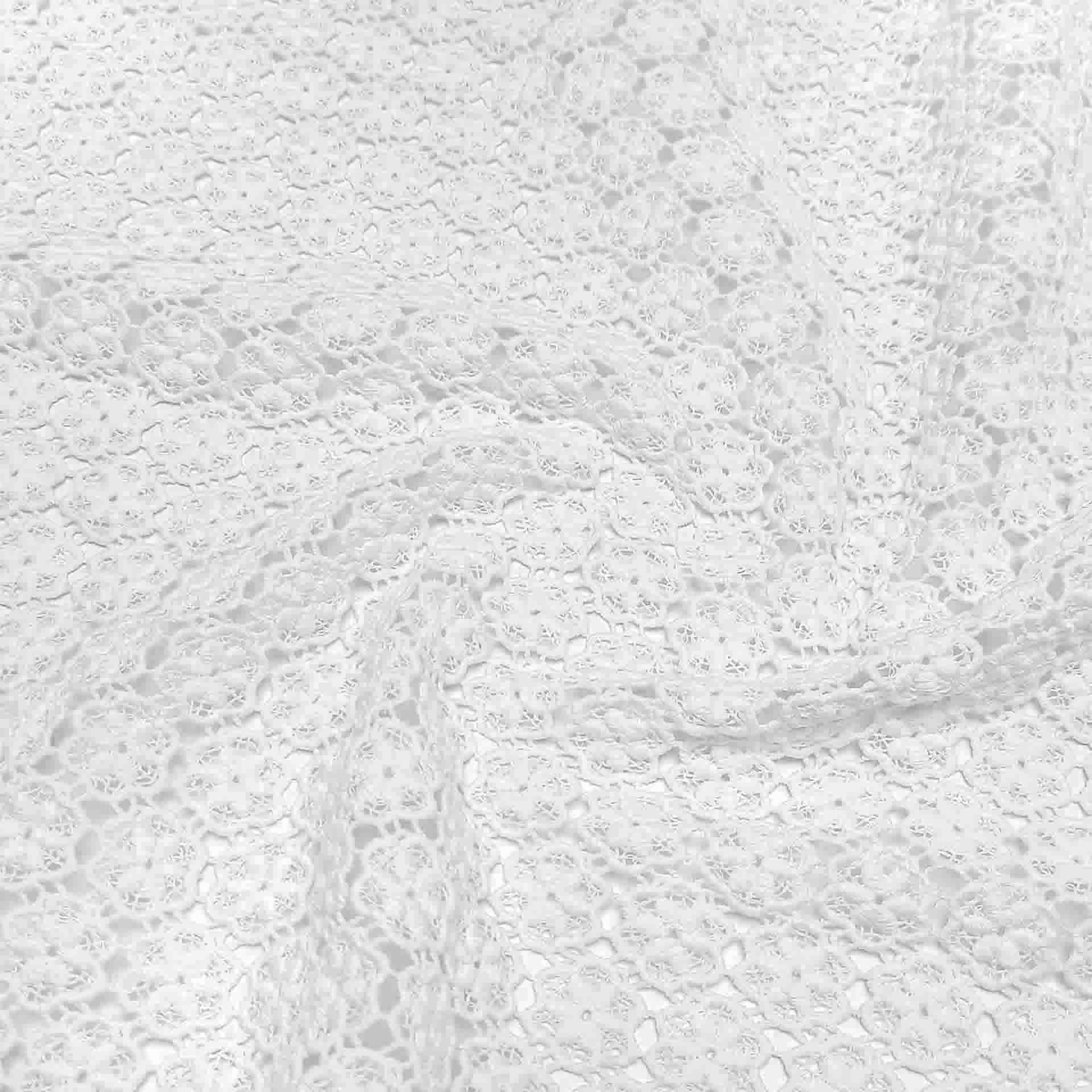 پارچه گیپور کتان کلاسیک رنگ 17 سفید 