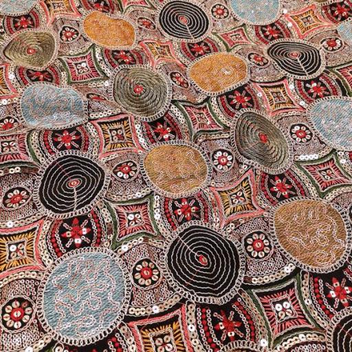 پارچه لینن سوزن دوزی هندی 148 رنگ 76 