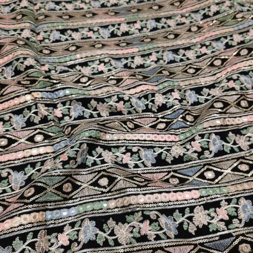 پارچه لینن سوزن دوزی هندی 169 رنگ 98-1 
