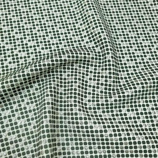 پارچه ژاکارد ترک وارتان رنگ یشمی نقره ای 