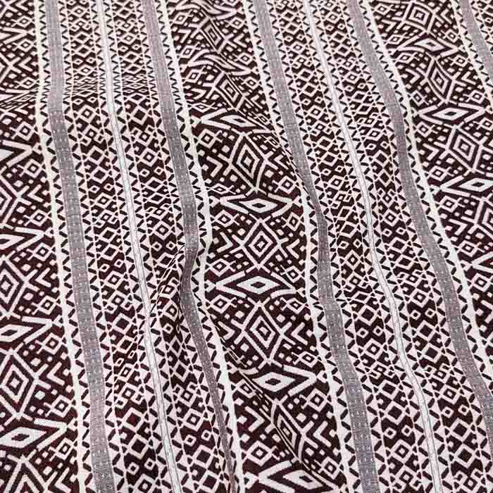 پارچه ژاکارد نپالی سفیا رنگ زرشکی 