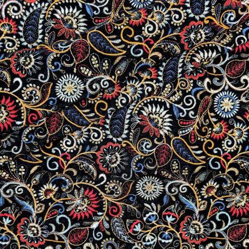 پارچه مخمل سوزندوزی هندی رنگ 143 