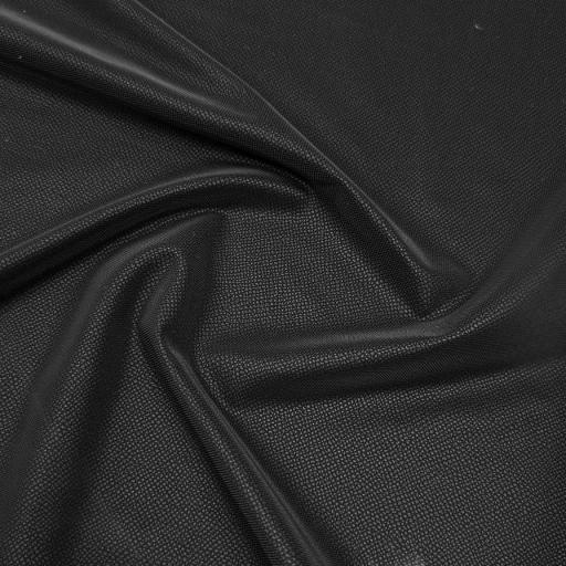 پارچه چرم دو طرف کش رنگ مشکی 