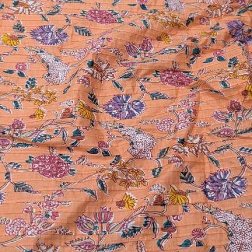 پارچه چرخکاری پرینت هندی رنگ 8-5 