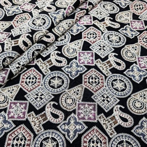 پارچه مخمل سوزندوزی هندی رنگ 182 