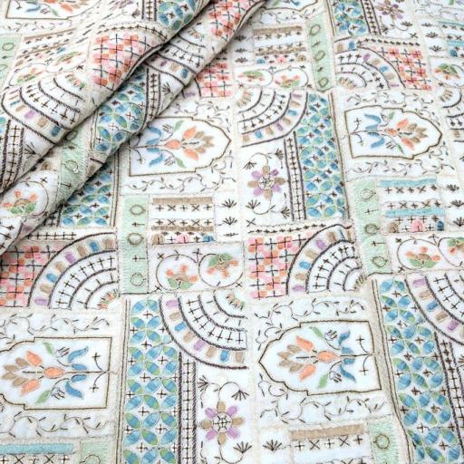 پارچه مخمل سوزندوزی هندی رنگ 193-2 