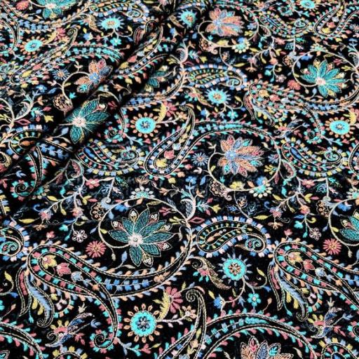 پارچه مخمل سوزندوزی هندی رنگ 159-2 