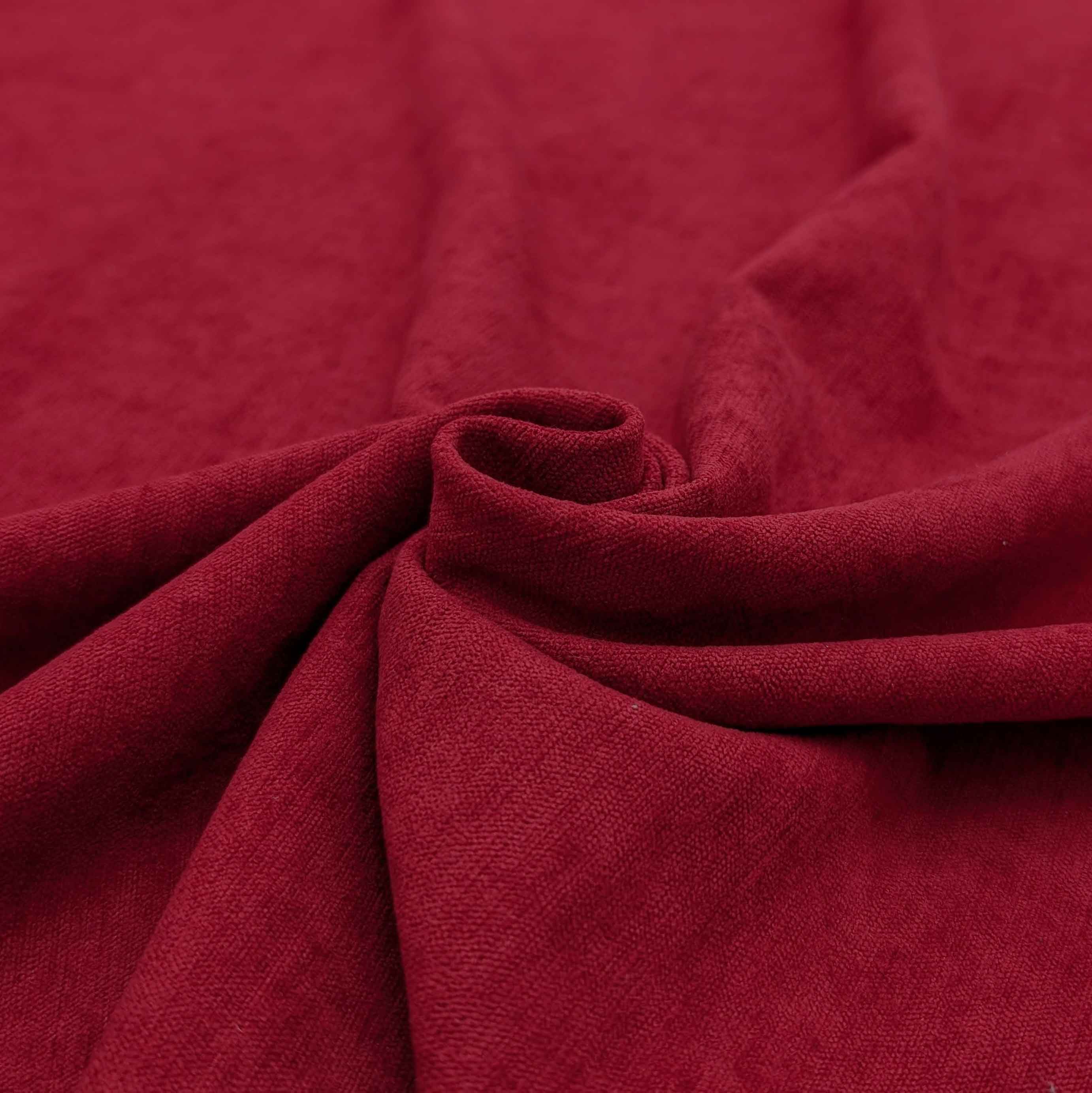 پارچه بوکله ساده رنگ قرمز 