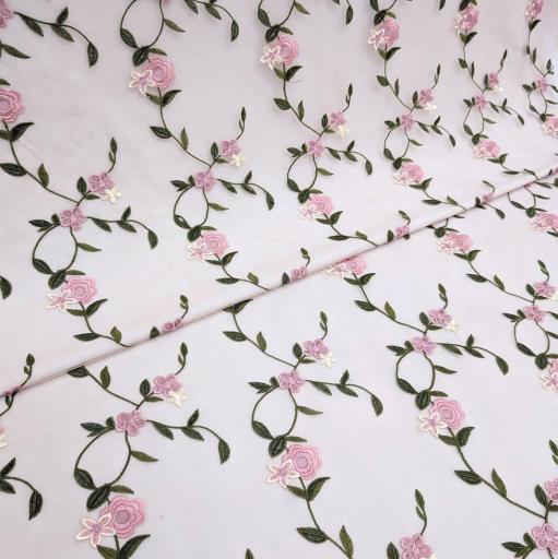 پارچه تور گلدوزی رنگ 10 