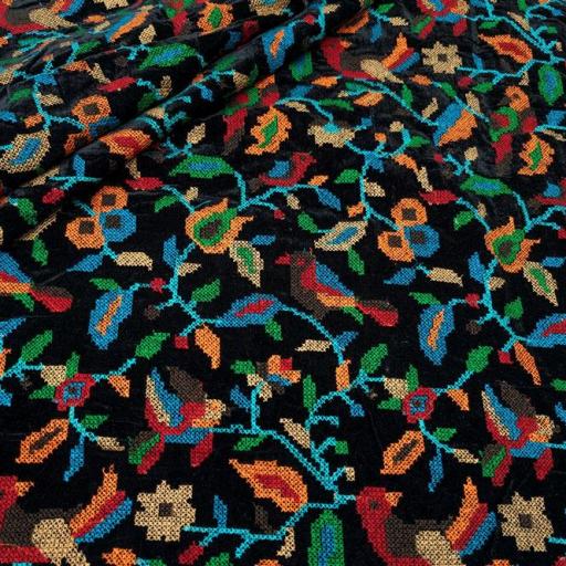 پارچه مخمل سوزندوزی هندی رنگ 203-1 