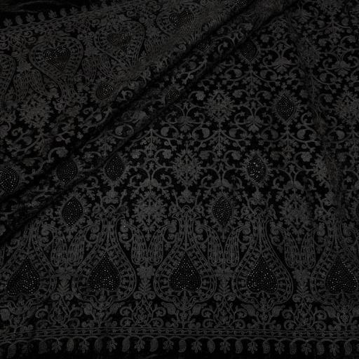 پارچه مخمل سوزندوزی هندی رنگ 135-2 