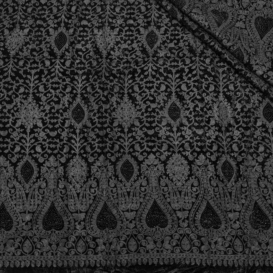 پارچه مخمل سوزندوزی هندی رنگ 135-2 