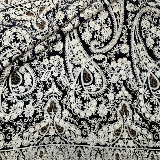 پارچه مخمل سوزندوزی هندی رنگ 138-1 