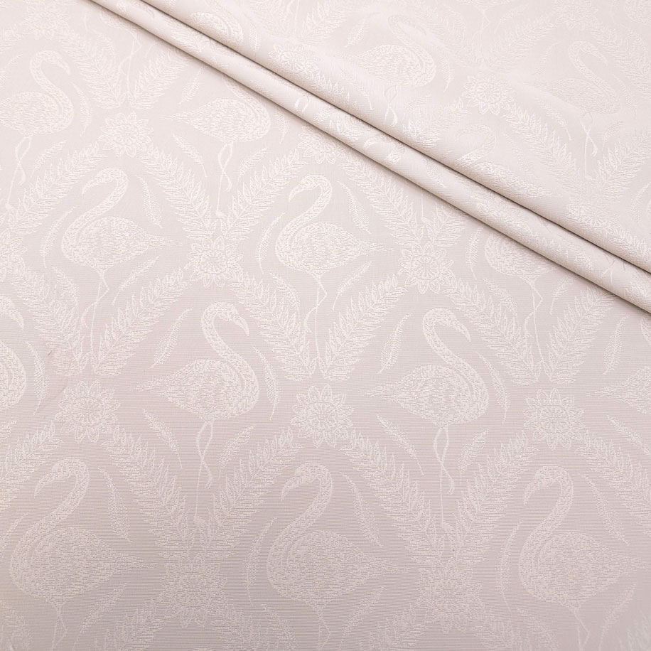 پارچه ژاکارد کتان ترک 182 رنگ نچرال 